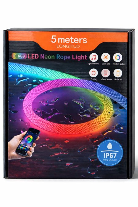 Neon LED Rope Light באורך 5 מטרים